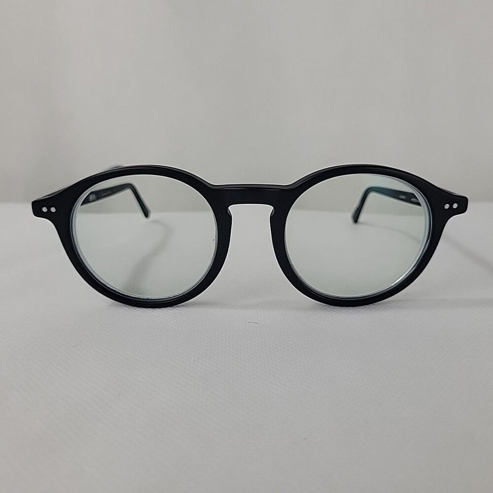 Revel Uppercut Eyeglass Frames Round Black 45-20-145 Acetate Full Rim